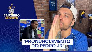 Diogo Medeiros Analisa O Pronunciamento Do Pedro Jr Após A Eliminação Do Cruzeiro Na Copa Do Brasil