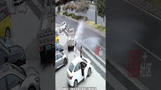 Tiny Truck vs. Fire Hydrant: $220 for an Accidental Water Show! #truck #car #carfails #truckchina