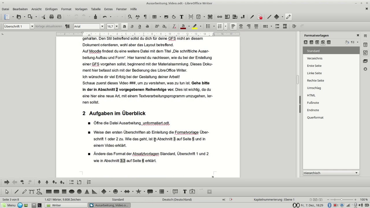 LibreOffice Writer: Seitenvorlagen - YouTube
