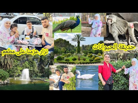 رحنا على اكبر حديقة السبيل بحلب وفي حيوانات نزار عزمنا على مطعم فلوك برا