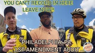 **TYRANTS AT CITY HALL** OFF DUTY OFFICER GETS CHECKED PHILADELPHIA 1ST AMENDMENT AUDIT