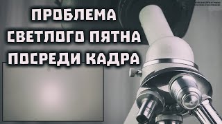 Светлое пятно посреди кадра в фотографии и видеосъёмке макро/микро // Clever Cricket