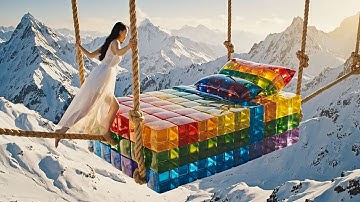 Relaxing Floating Beds 🎈🛌 Which bed would you sleep in? | Oddly Satisfying AI ASMR