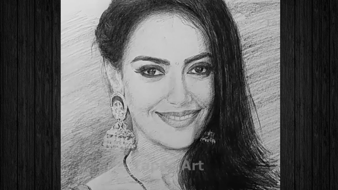 surbhi jyoti drawing  just drawing no shade  YouTube