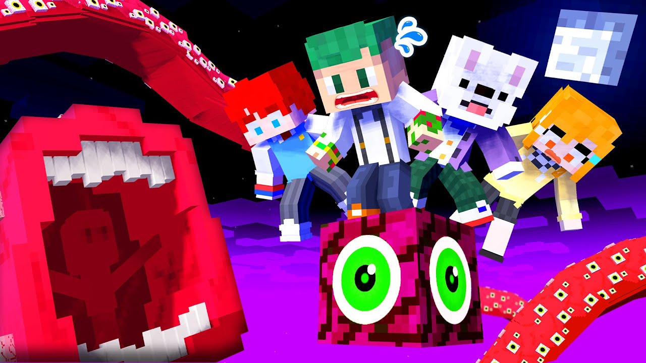 都市伝説ワンブロック生活？！怖すぎるバケモノがいる世界でサバイバルしてみた結果！💀💨💥一気見まとめ【まいくら・マインクラフト】よろずや🍭