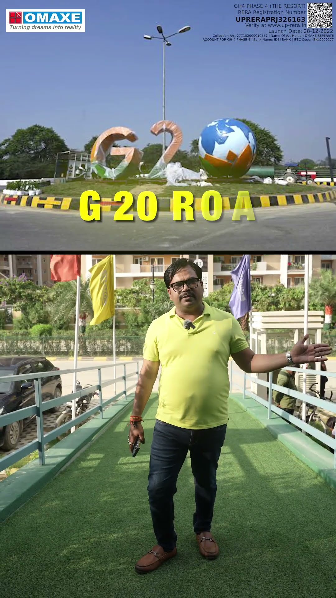 Omaxe The Resort channel partner reel - G-20 road connectivity