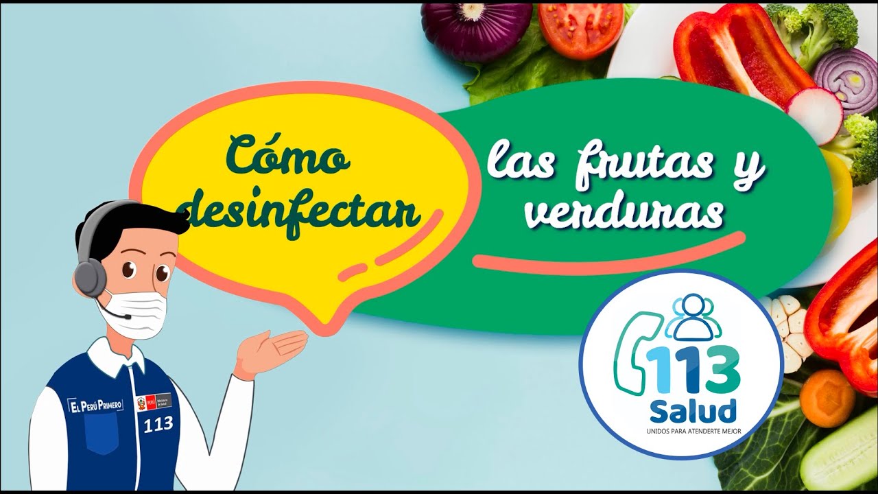 🍎 ¿Cuál es la forma más segura de desinfectar frutas y verduras?