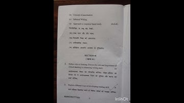 B.ED 1St Sem final exam question paper. Text Reading And Reflections # Paper-5th. # HPU.