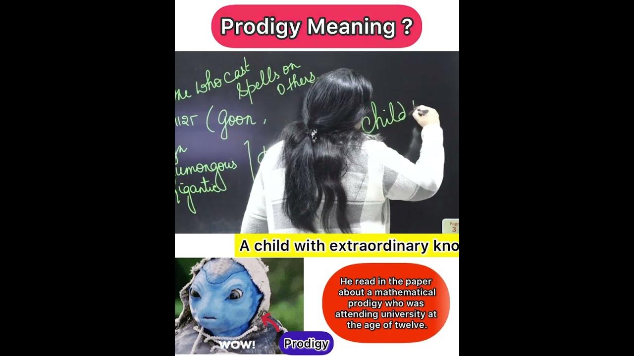  prodigy meaning by neetu singh learn vocabulary with animation trick