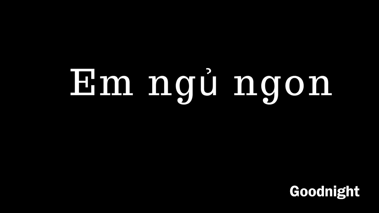 How To Say Good Night In Vietnamese
