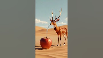 Apple bees saved the Apple plant from drying out by givingit water 😱 #ai #tree #save #cartoon #apple