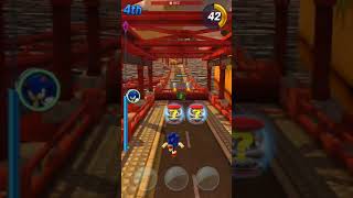 Sonic Forces: Speed Battle (iPhone 7 +) Gameplay - Sonic the Hedgehog - City: Sunset Bridge screenshot 5
