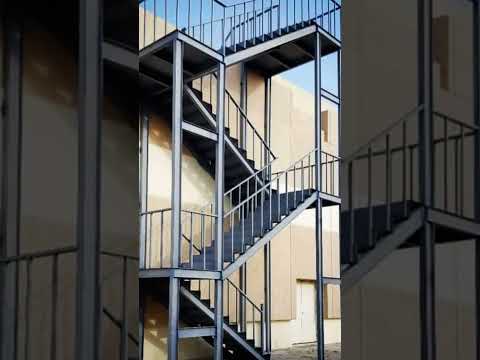 حداد سلالم طوارئ تركيب سلم حديد خارجي 0502023632تركيب سلم طواري حديد صاج تركيب درج حديد خلفيه الرياض