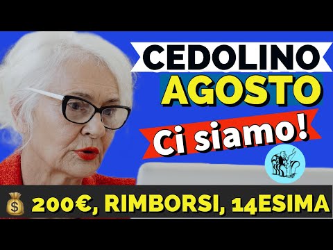 CEDOLINO PENSIONI AGOSTO ? CI SIAMO❗️IMPORTI PIÙ ALTI QUESTO MESE. Ecco perché.. ? ?  ?