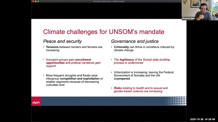 Climate Risks, Human Security and the Peace-buildi...