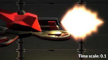 [Gladiabots] Shotgun shot animation v3 - side view