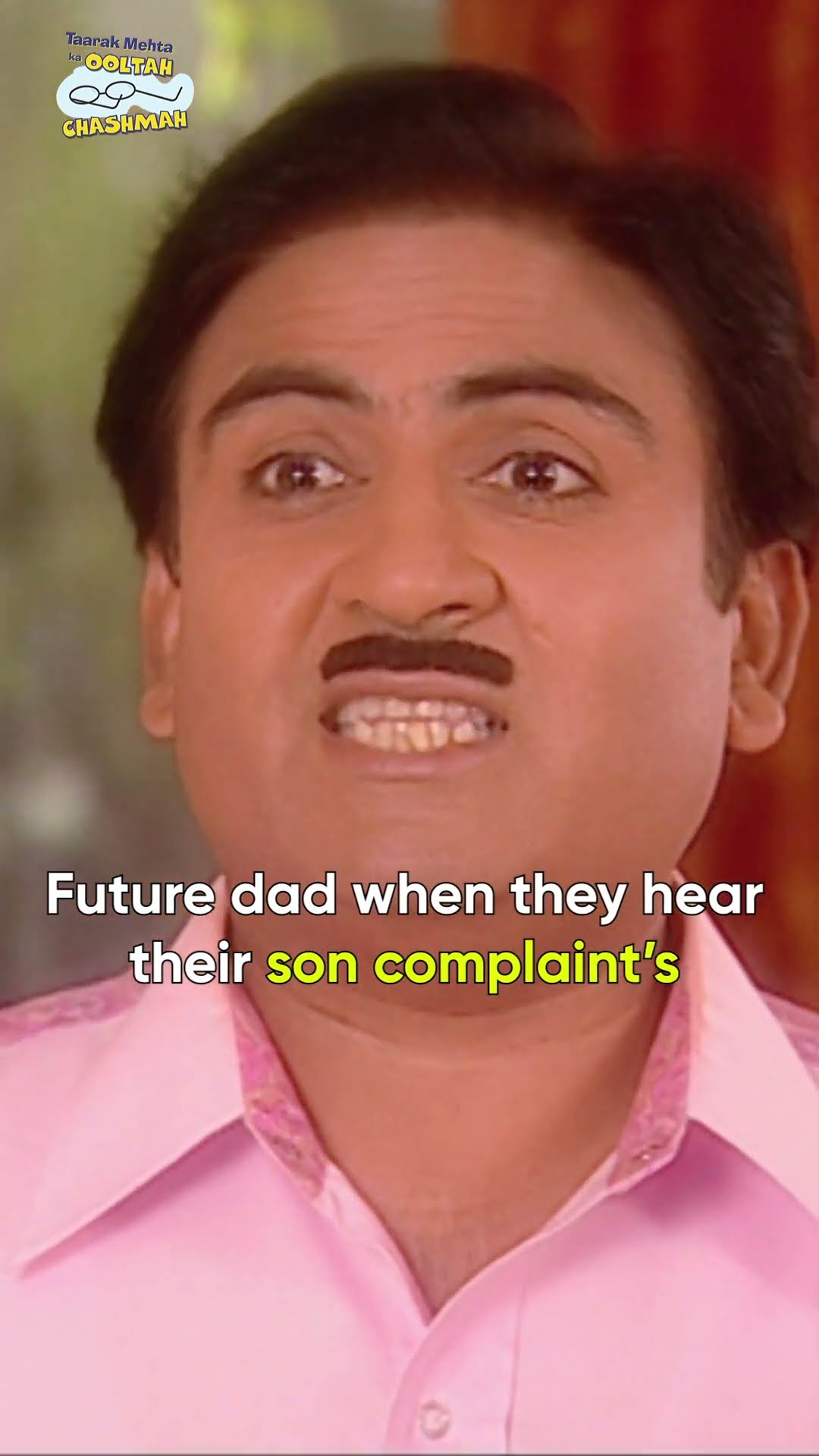 Future dad when they hear son complaint! #tmkoc #comedy #relatable #shorts #comedyvideo #funny