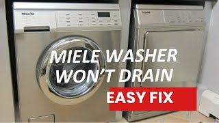 ✨ MIELE WASHER WON’T DRAIN - FIXED ✨