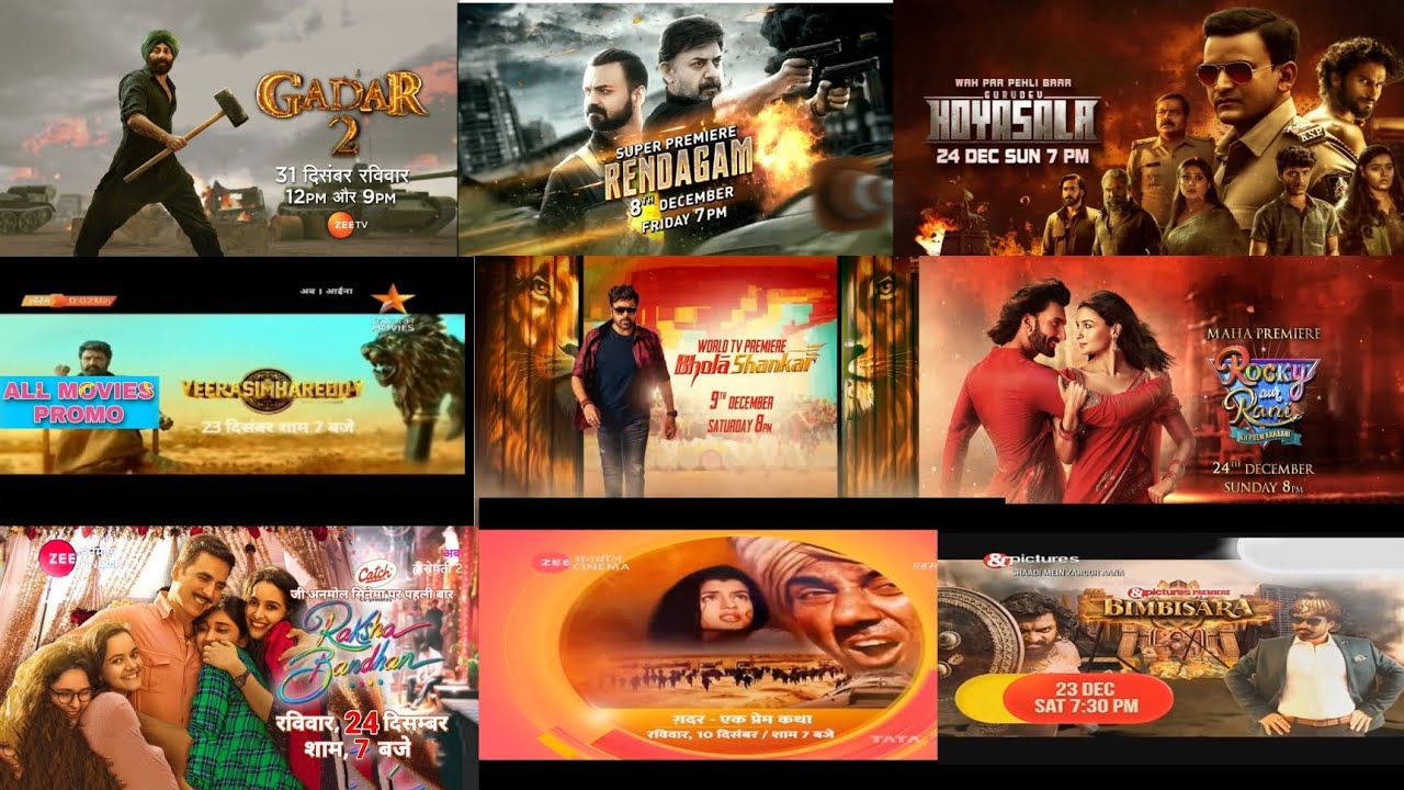 This december all premieres zee anmol cinema and pictures colors