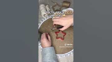macrame stars tutorial simple quick easy christmas decor