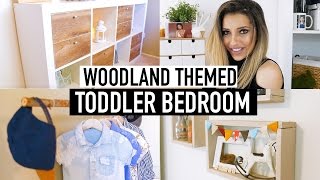 TODDLER BEDROOM TOUR | DIY WOODLAND THEMED NURSERY DECOR. Who doesn