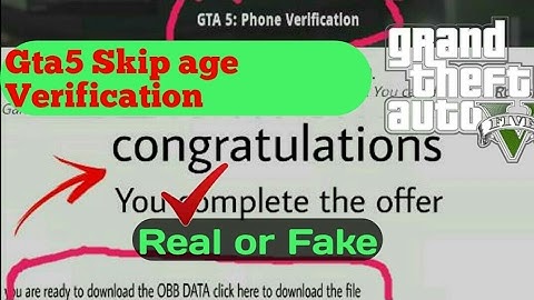 [OFFLINE] GTA5 SKIP AGE VERIFICATION ON ANDROID. NOW PLAY GTA5 ON ANDROID[REAL OR FAKE]