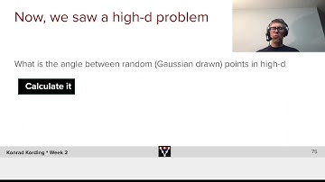 Angle between Gaussian Drawn High Dimensional Vectors