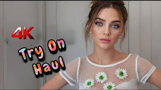 4K Micro Bikini Try On Haul Transparent Lingerie Shein Transparent Try On Haul 2025