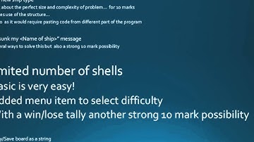 AQA Paper 1 Warships Limited shots