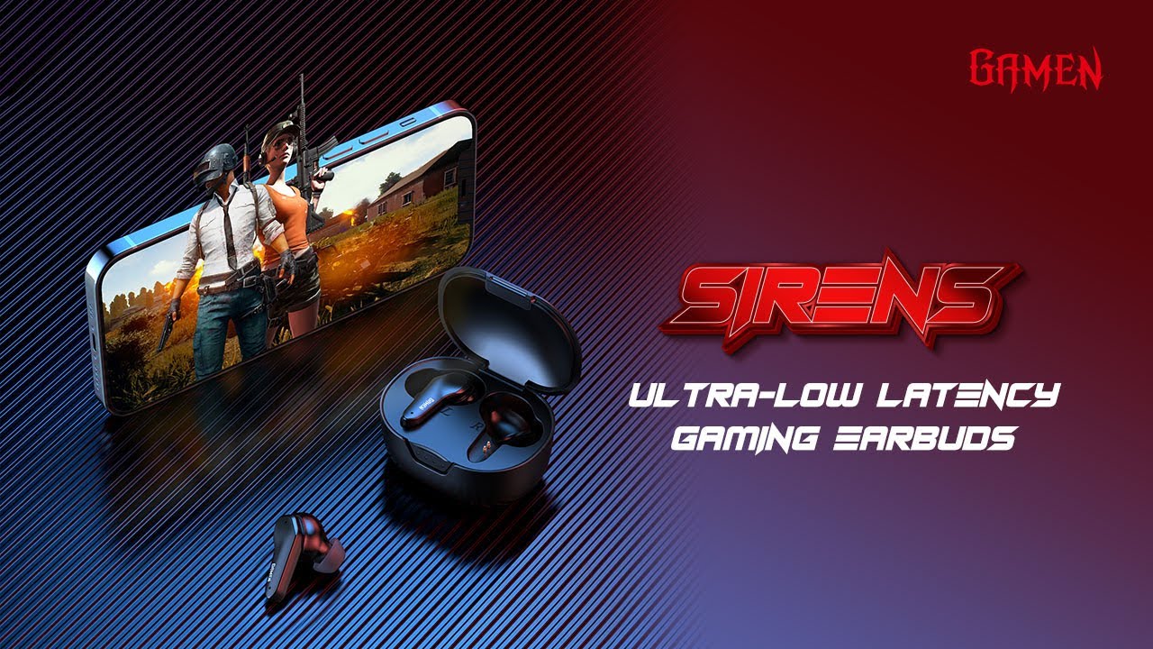 Gamen Sirens - Gaming Earbuds with Ultra-Low Latency 40 ms