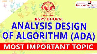 RGPV Analysis Design of Algorithm (ADA) Most Important Topic