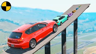 Big & Small Cars vs Massive Ramp 😱 BeamNG.Drive screenshot 1