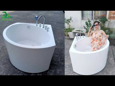 Video Bồn tắm nhỏ 1m cho nhà vệ sinh nhỏ - youtube