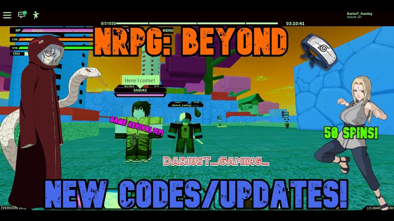 Nrpg Beyond New Code 50 Spins Updates For Origin Youtube