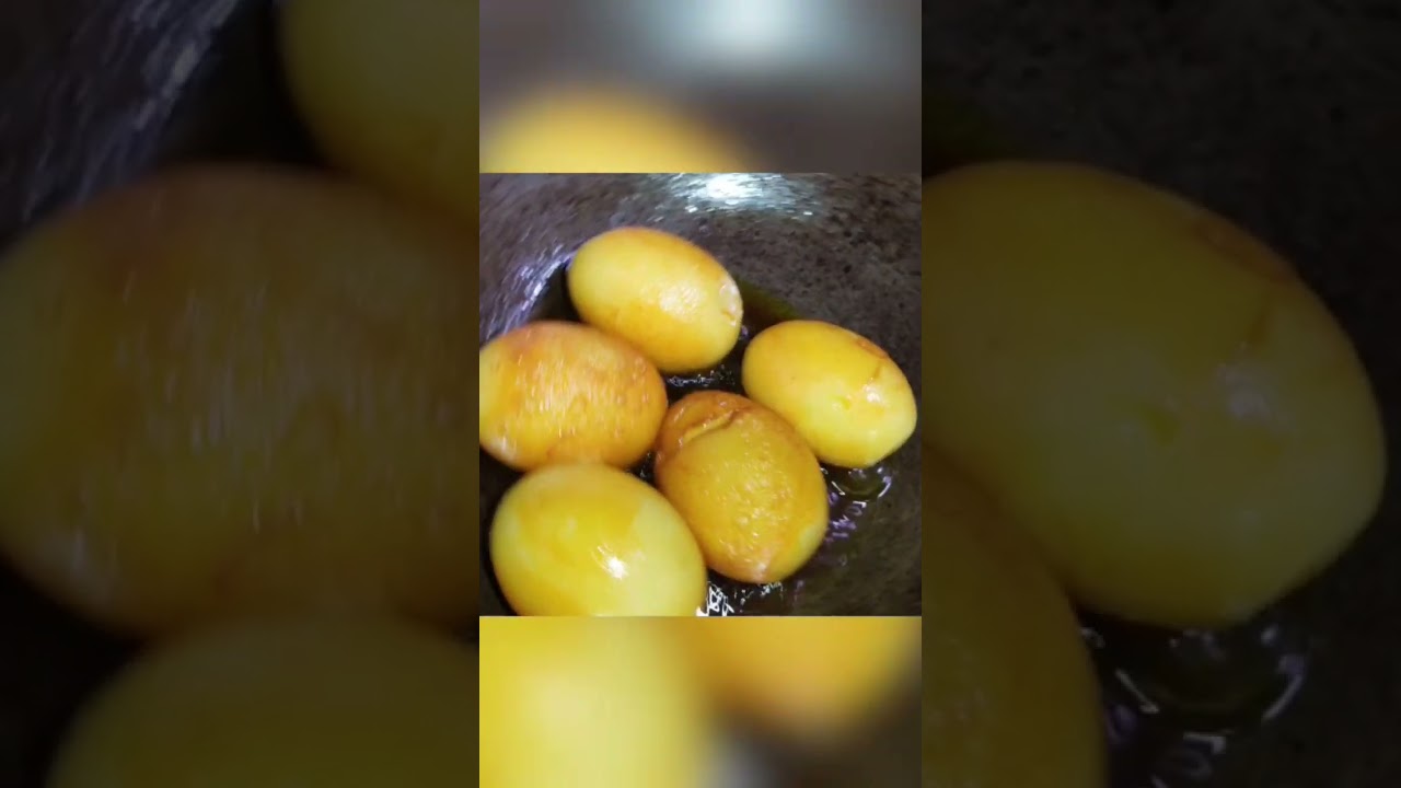 Duck egg curry ready for lunch## shorts