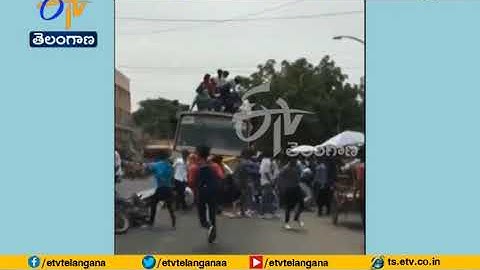 Watch | Students fall off the top of a moving bus in Chennai