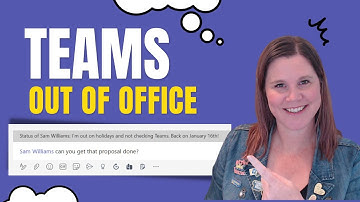 How to set an out of office status message in Microsoft Teams