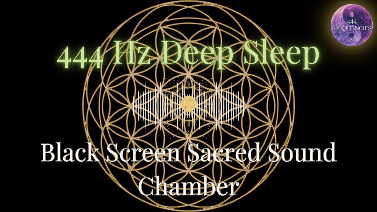 444Hz Healing Black Screen | A Safe Place to Rest