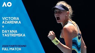 Victoria Azarenka V Dayana Yastremska Full Match | Australian Open 2024 Fourth Round