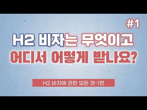 H2 비자의 모든 것 1편-발급 가능 국적, 나이제한, 발급 장소와 방법 등