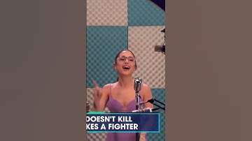 Thumbnail of Ariana Grande Singing "What Doesn’t Kill You Makes You Stronger” #arianagrande #kellyclarkson