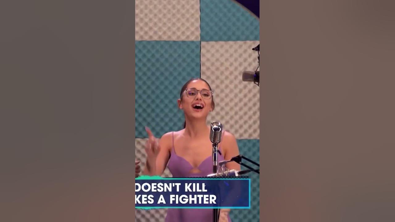Ariana Grande Singing "What Doesn’t Kill You Makes You Stronger” #arianagrande #kellyclarkson