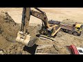 Caterpillar 385C Excavator Loading Mercedes &amp; MAN Trucks - Sotiriadis/Labrianidis Mining Works