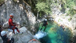 Canyoning down the Verghellu Canyon in Corsica