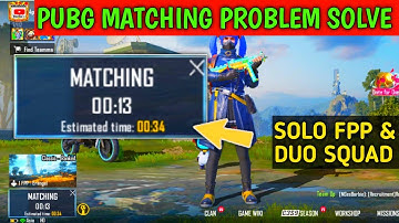 Pubg mobile matching problem Fix  solo fpp matching problem solution How to fix pubg matching issue