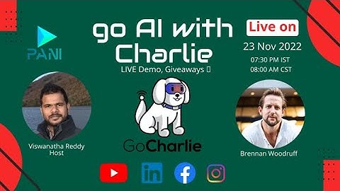Go AI with Charlie - GoCharlie LIVE Demo & Giveaway🎁🎁