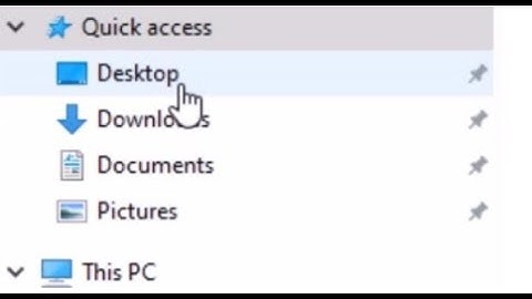 Unpin quick folders in Windows Explorer pin / unpin