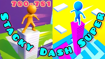 Stacky Dash - All Levels Gameplay Android,ios hard level #780 #781