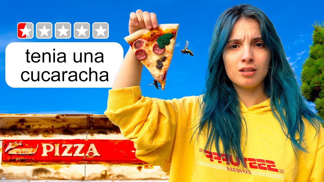 Probé las Pizzas con Peores reseñas