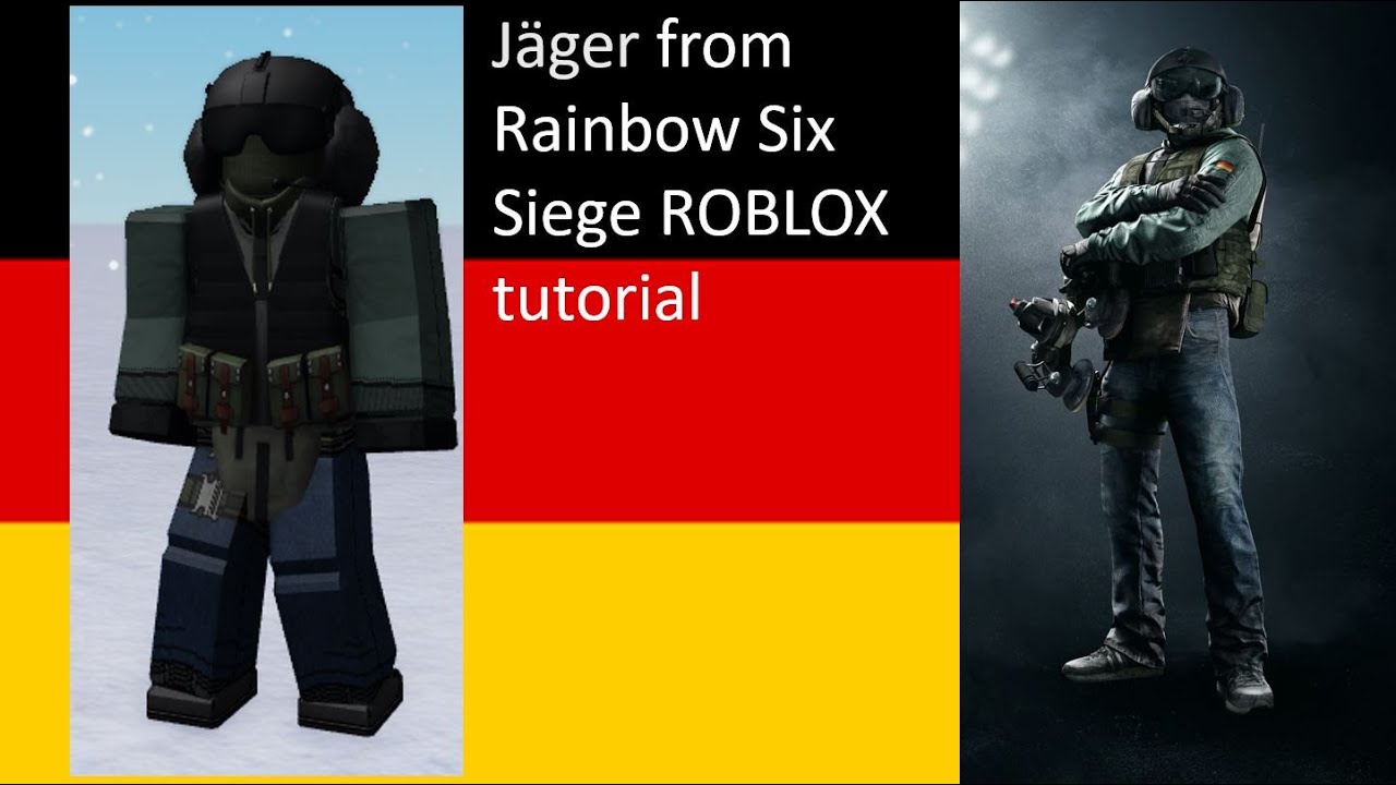 Jager From Rainbow Six Siege ROBLOX Avatar Tutorial (Outfit code in the description)